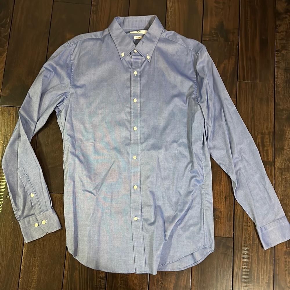 Blue Uniqlo Shirt / Medium